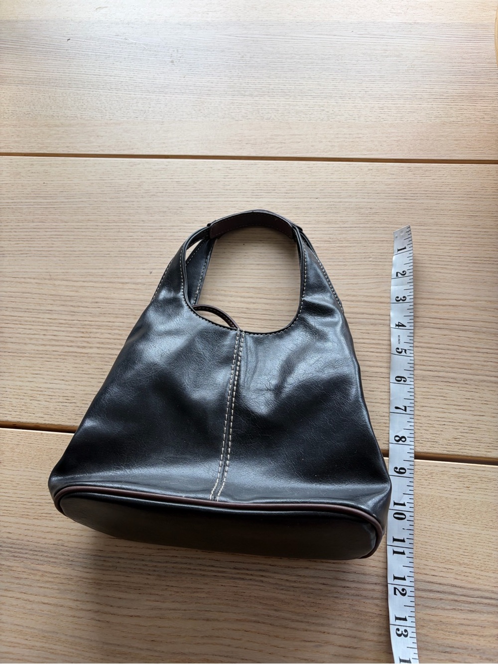 Vintage Nine West Minimalist Black Mini Hobo Bag